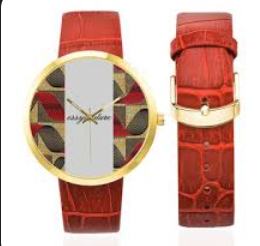 Red Leather Watch